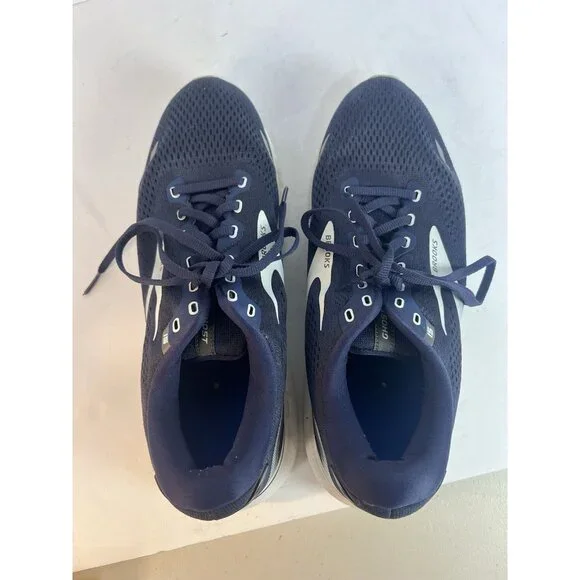 Brooks Ghost 15 Wide Peacoat Pearl 10.5 W Running Workout Shoes - Picture 3 of 8